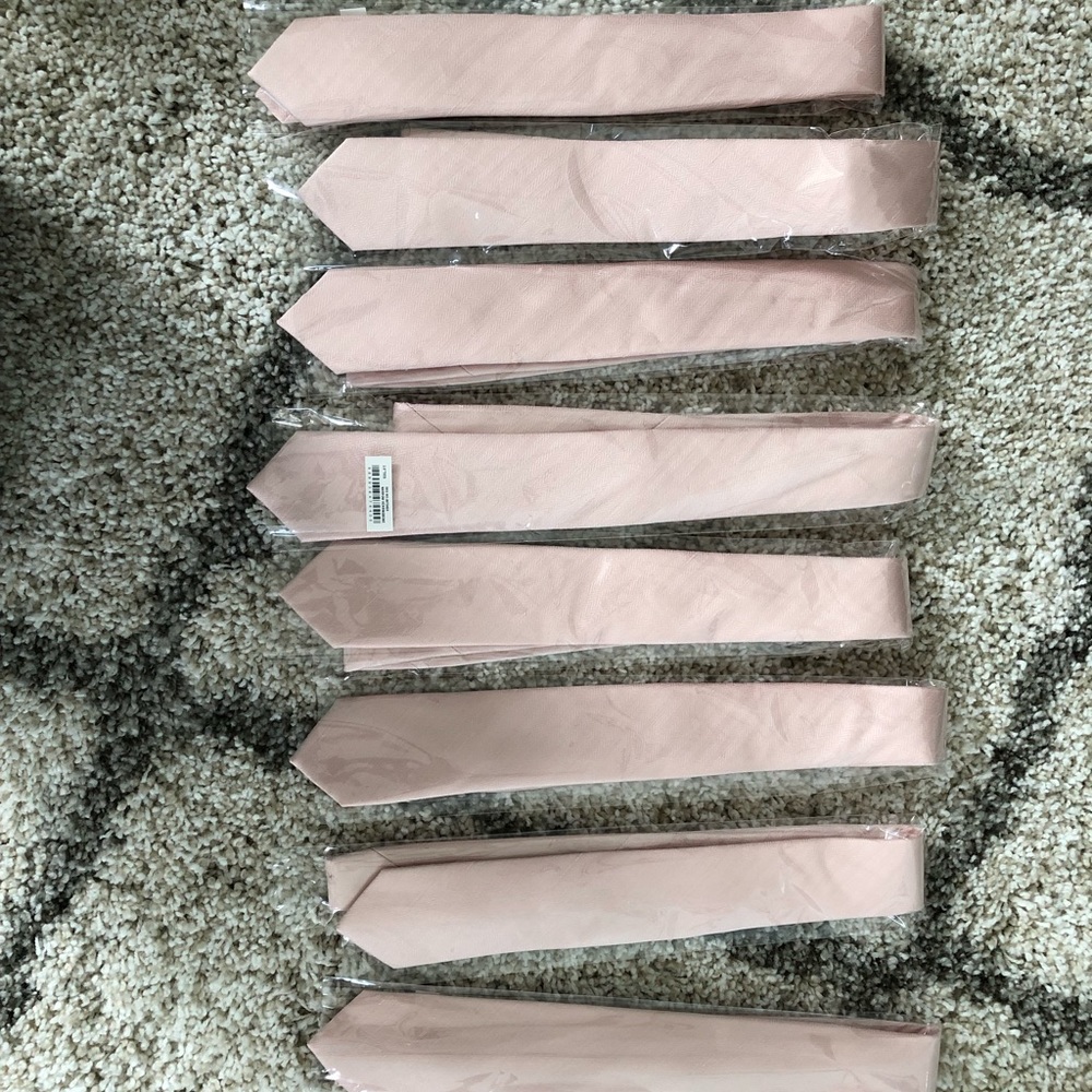 Tie bar blush herringbone 2.5 men’s ties